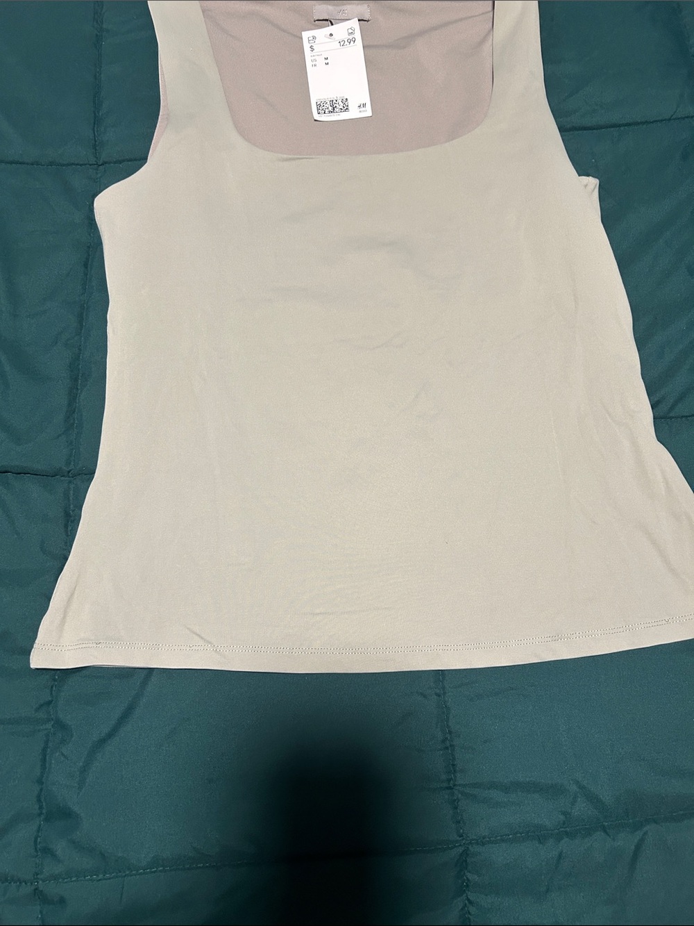 H&M Light Beige Scoop Neck Tank Top - Women's